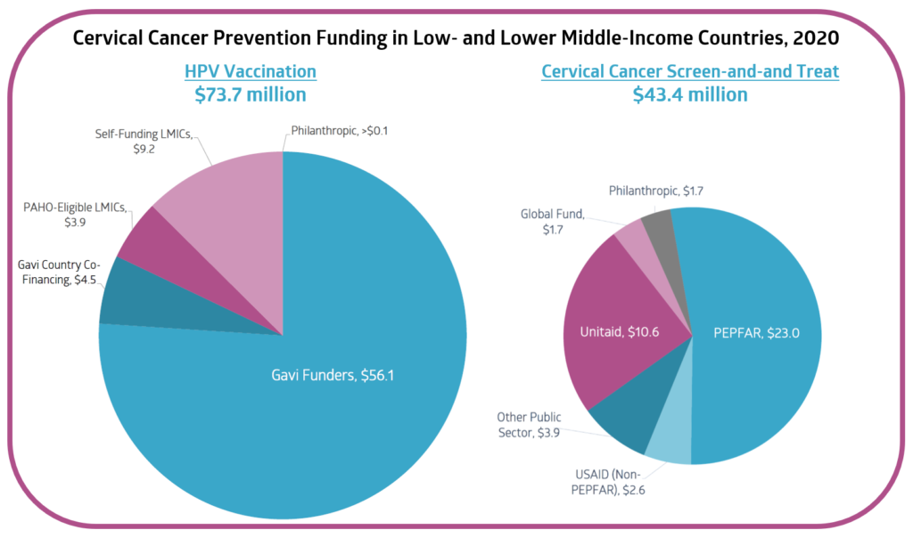 Cervical Cancer Prevention Funding LICs/LMICs 2020